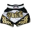 LUMPINEE MUAY THAI SHORTS Retro Fight Kickboxing Men & Women Clothing Martial Arts Training & Grappling - DIAMOND GOLD
