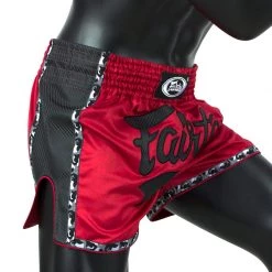 MUAY THAI SHORTS FAIRTEX SLIM CUT BS1703 RED