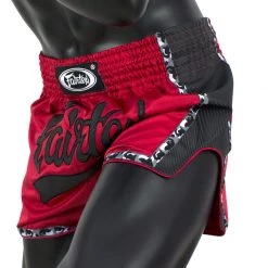 MUAY THAI SHORTS FAIRTEX SLIM CUT BS1703 RED