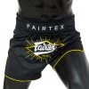 MUAY THAI SHORTS BY FAIRTEX BS1903 BLACK FOCUS