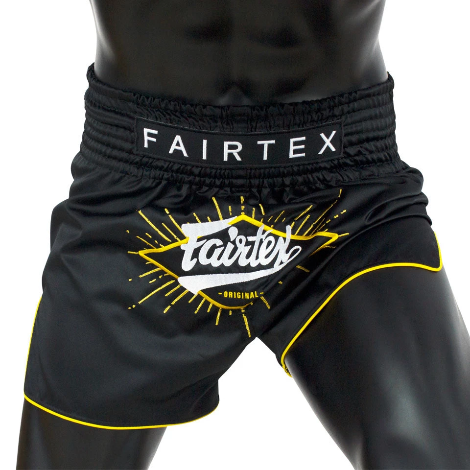 MUAY THAI SHORTS BY FAIRTEX BS1903 BLACK FOCUS 3 MUAY THAI SHORTS BY FAIRTEX BS1903 BLACK FOCUS