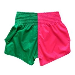 MUAY THAI SHORTS BY FAIRTEX BS1911 FIGHTER PINK GREEN 12 MUAY THAI SHORTS BY FAIRTEX BS1911 FIGHTER PINK GREEN