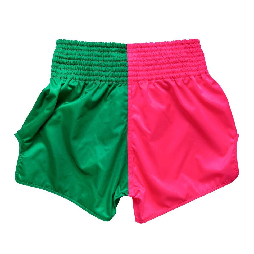MUAY THAI SHORTS BY FAIRTEX BS1911 FIGHTER PINK GREEN 7 MUAY THAI SHORTS BY FAIRTEX BS1911 FIGHTER PINK GREEN