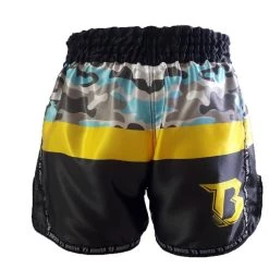 MUAY THAI SHORTS B FORCE BY BOOSTER - CAMO BLACK NEW ARRIVALS