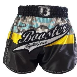 MUAY THAI SHORTS B FORCE BY BOOSTER - CAMO BLACK NEW ARRIVALS