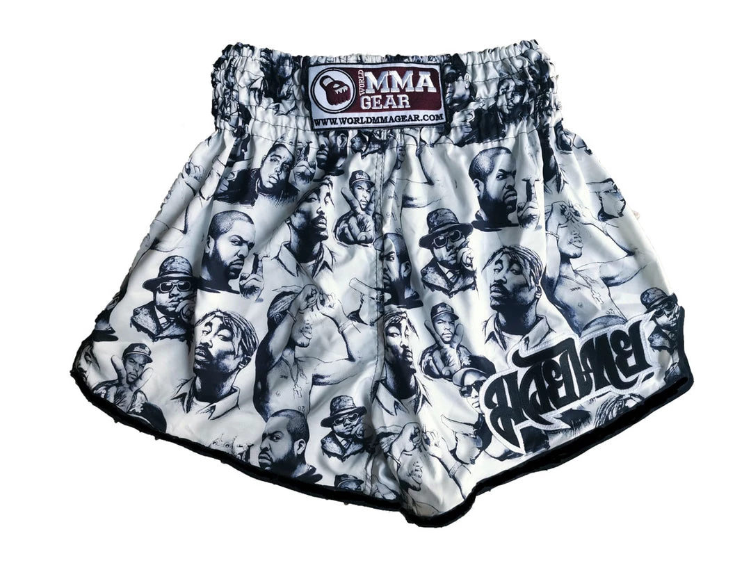 MUAY THAI SHORTS WORLD MMA GEAR- RAPPER 3 MUAY THAI SHORTS WORLD MMA GEAR- RAPPER