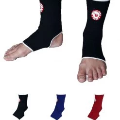World MMA Gear MUAY THAI ANKLE SUPPORT WORD MMA GEAR - BLACK RED BLUE