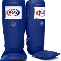 FAIRTEX SHIN GUARDS DOUBLE PADDED PROTECTOR SP3 - BLUE