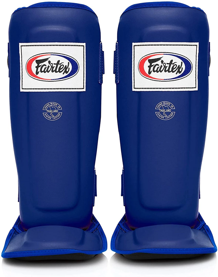 FAIRTEX SHIN GUARDS DOUBLE PADDED PROTECTOR SP3 - BLUE 3 FAIRTEX SHIN GUARDS DOUBLE PADDED PROTECTOR SP3 - BLUE