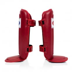 FAIRTEX SHIN GUARDS DOUBLE PADDED PROTECTOR SP3 - RED
