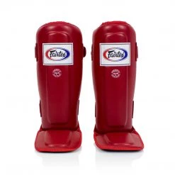 FAIRTEX SHIN GUARDS DOUBLE PADDED PROTECTOR SP3 - RED