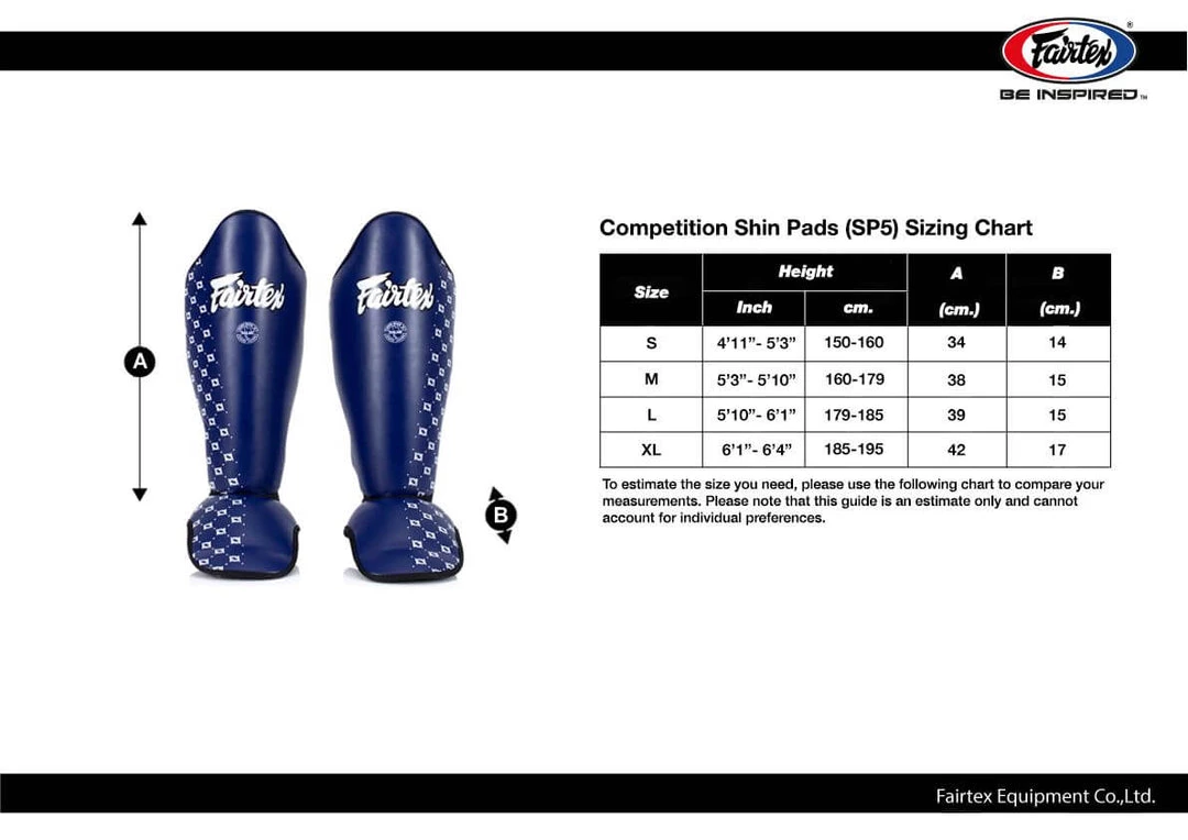 FAIRTEX SHIN GUARDS COMPETITION SP5 - RED 4 FAIRTEX SHIN GUARDS COMPETITION SP5 - RED