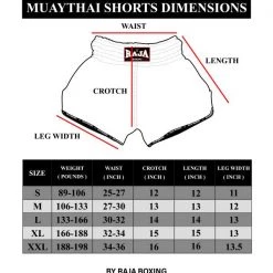World MMA Gear MUAY THAI SHORTS - SMALL GREEN LEAVES