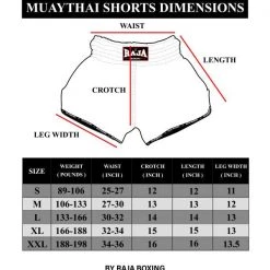 World MMA Gear MUAY THAI SHORTS - RED PIECE