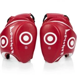 FAIRTEX THIGH PADS MUAY THAI TRAINING KICKBOXING TP3 - RED COACHING