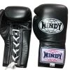 WINDY BOXING GLOVES LACE UP (BGL) BLACK
