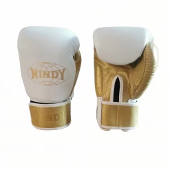 BOXING GLOVES PREMIUM BGV WINDY PRO SERIES WHITE/GOLD - LIMITED EDITION
