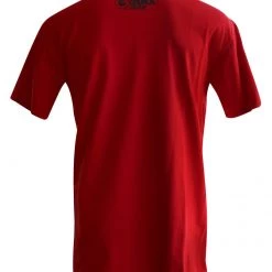 MUAY THAI SHIRT BY WORLD MMA GEAR MMA PREMIUM COTTON RED/BLACK