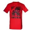MUAY THAI SHIRT BY WORLD MMA GEAR MMA PREMIUM COTTON RED/BLACK