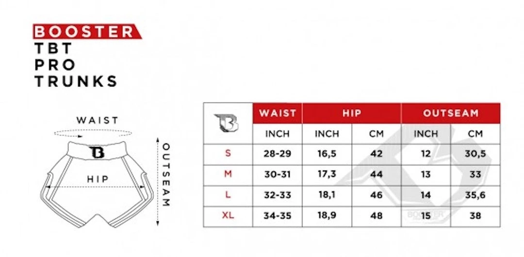 BOOSTER MUAY THAI SHORT TBT PRO 4.44 7 BOOSTER MUAY THAI SHORT TBT PRO 4.44