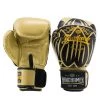 BUAKAW BOXING GLOVES LEATHER BANCHAMEK FIGHT GEAR BGLML1 - GOLD