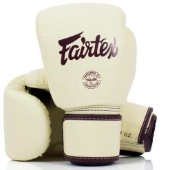 BOXING GLOVES FAIRTEX BGV16 KHAKI REAL LEATHER - KHAKI
