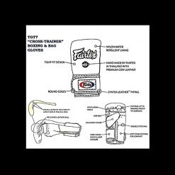 MUAY THAI BAG & BOXING GLOVES FAIRTEX TGT7 CROSS TRAINER - BLUE 9 MUAY THAI BAG & BOXING GLOVES FAIRTEX TGT7 CROSS TRAINER - BLUE