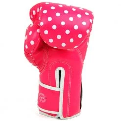 MUAY THAI MICROFIBER BOXING GLOVES FAIRTEX BGV14 - POLKA DOT