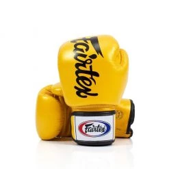 FAIRTEX BOXING GLOVES DELUXE TIGHT-FIT BGV19 - GOLD
