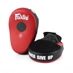 COACHING FAIRTEX FOCUS MITTS FMV13 MICRO FIBER - RED/BLACK