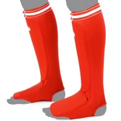 SHIN GUARDS FAIRTEX ELASTIC COMPETITION SPE1 RED