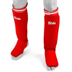 SHIN GUARDS FAIRTEX ELASTIC COMPETITION SPE1 RED