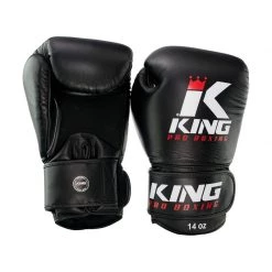 BOXING GLOVES KING PRO AIR LEATHER BLACK