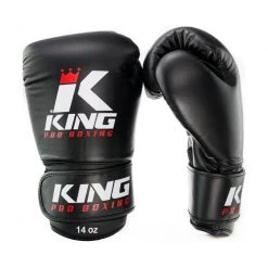 BOXING GLOVES KING PRO AIR LEATHER BLACK