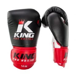 BOXING GLOVES PROFESSIONAL KING PRO KPB - BLACK/RED
