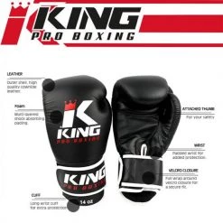 BOXING GLOVES PROFESSIONAL KING PRO KPB - WHITE