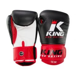 BOXING GLOVES PROFESSIONAL KING PRO KPB - BLACK/RED