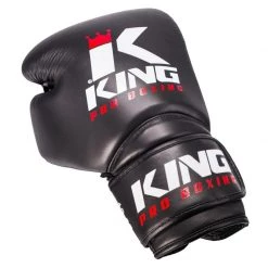 KING PRO BOXING GLOVES STAR AIR LEATHER BLACK