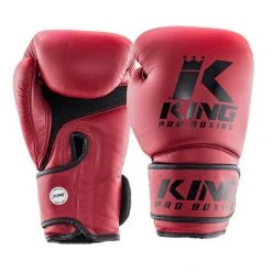 BOXING GLOVES KING PRO STAR AIR LEATHER RED
