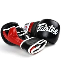 MMA GLOVES BY FAIRTEX FGV18 SUPER SPARRING BLACK/RED