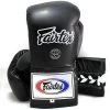 MUAY THAI BOXING GLOVES LACE-UP COMPETITION FAIRTEX GLOVES - BGL6 BLACK