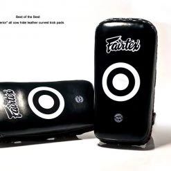 MUAY THAI PADS FAIRTEX SUPERIOR CURVED KICK PADS - KPLS2 COACHING