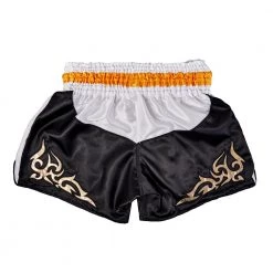 MUAY THAI SHORTS MONGKOL BSM01 - BLACK WHITE