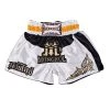 MUAY THAI SHORTS MONGKOL BSM01 - WHITE BLACK