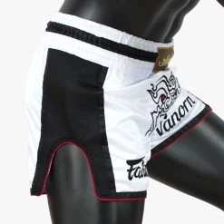 FAIRTEX MUAY THAI SHORTS FAIRTEX SLIM CUT BS1712 WHITE