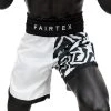 MUAY THAI SHORTS FAIRTEX SLIM CUT BT2003 MONOCHROME