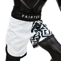 MUAY THAI SHORTS FAIRTEX SLIM CUT BT2003 MONOCHROME