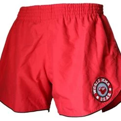 World MMA Gear MICROFIBER MUAY THAI SHORTS MEN WOMEN KICKBOXING THAI BOXING – RED