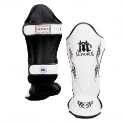 MUAY THAI SHIN GUARDS MONGKOL NEW DESIGN SGM02 - WHITE