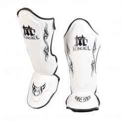 MUAY THAI SHIN GUARDS MONGKOL NEW DESIGN SGM02 - WHITE